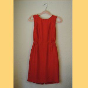 100% Silk Orange J. Crew Cocktail Dress